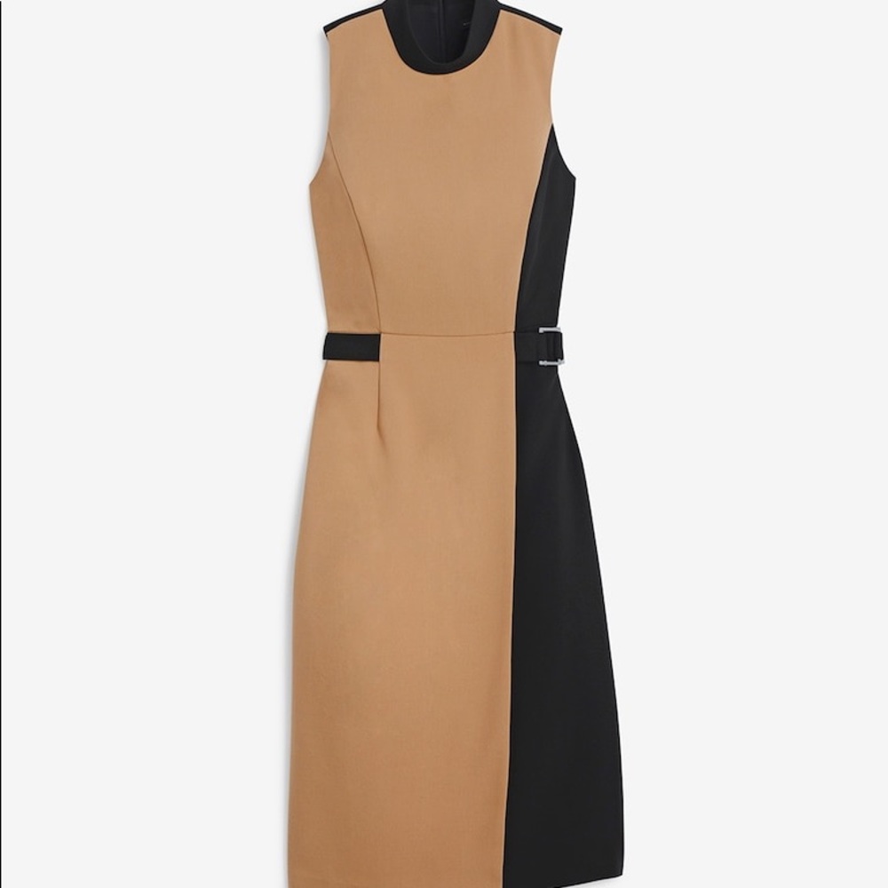 WHBM MOCK NECK SHEATH DRESS
